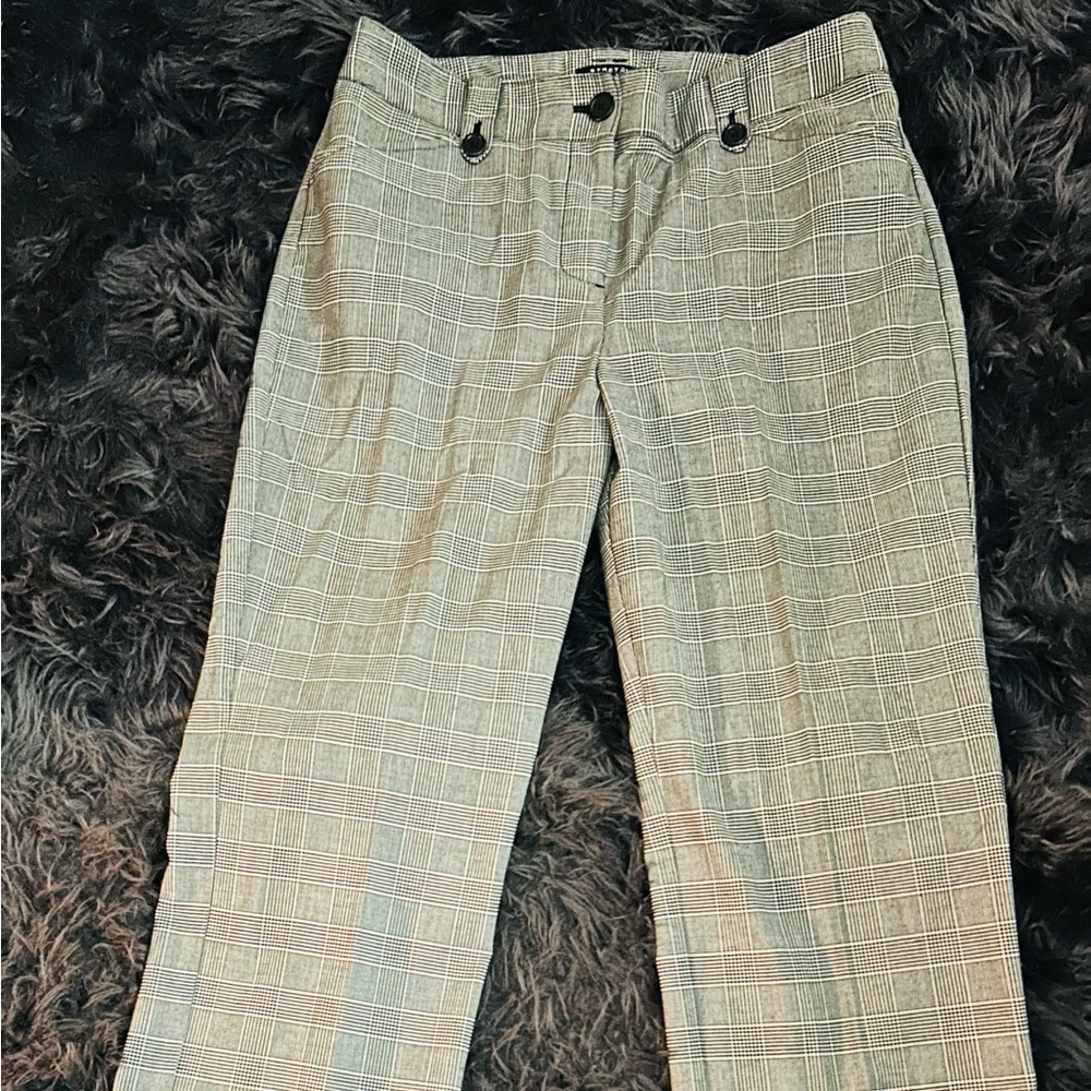 Women’s  Grey/ Black Checkered Pants Never Worn